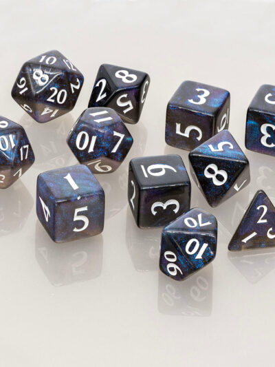 UP - 11 dice set - Eclipse/ Jet Black