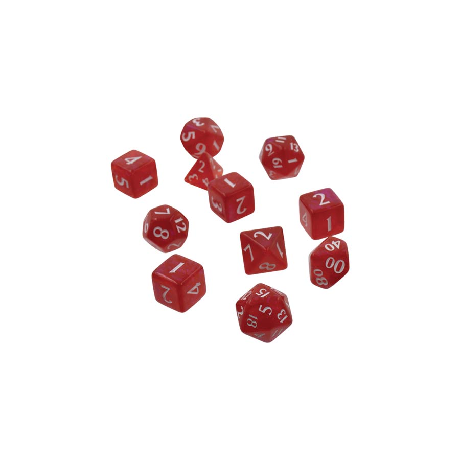 UP - 11 dice set - Eclipse/ Apple Red