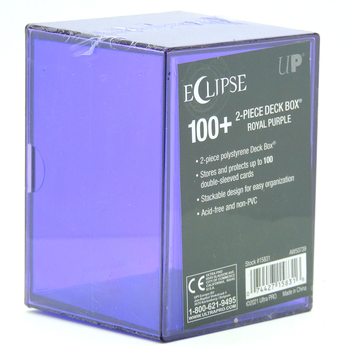 UP - Deckbox 2 Pieces 100+ Eclipse Royal Purple/Hot Pink