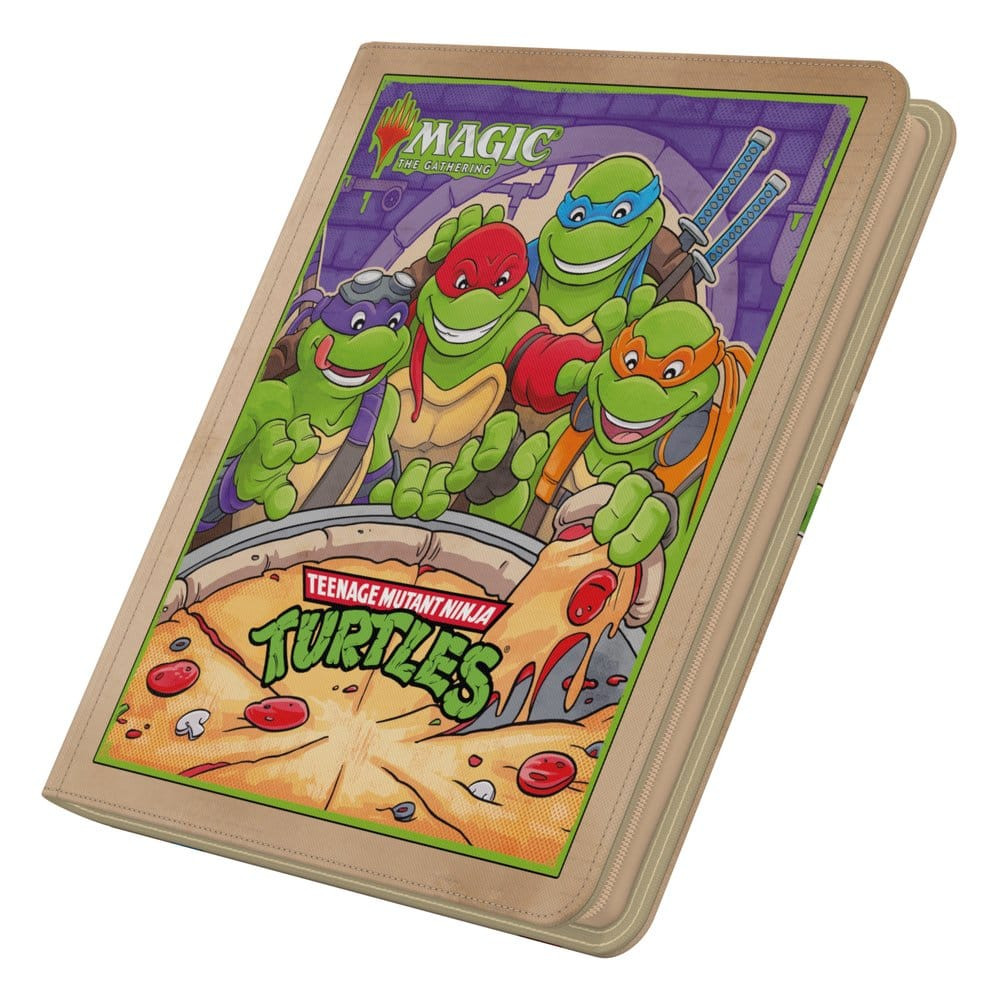 UG - Portfolio: 24-Pocket Zipfolio 480 MTG - Teenage Mutant Ninja Turtles - Pizza Box