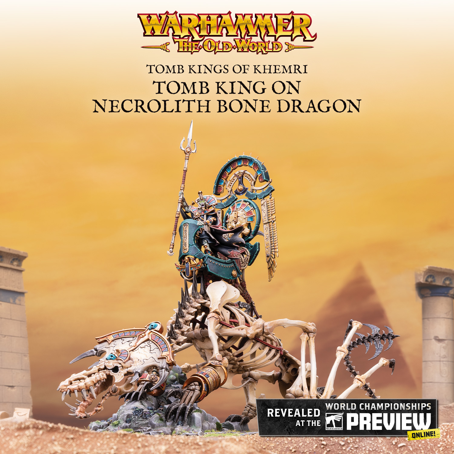 WS - OLW - TKK: TOMB KING ON NECROLITH BONE DRAGON