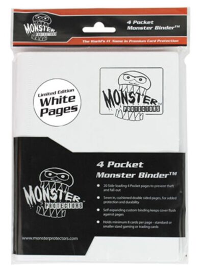 Monster Protectors - 4-Pocket Binder - Black / White Pages