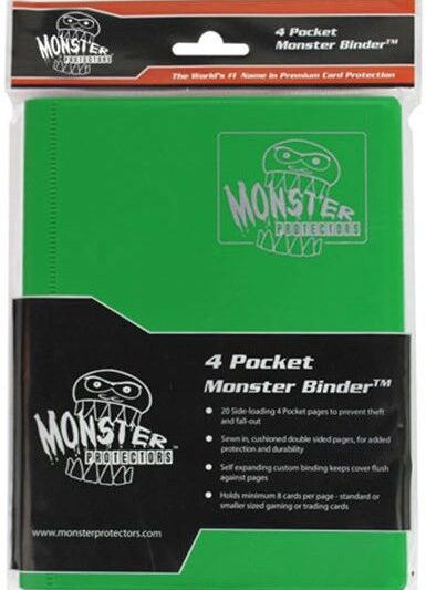 Monster Protectors - 4-Pocket Binder - Matte Emerald Green