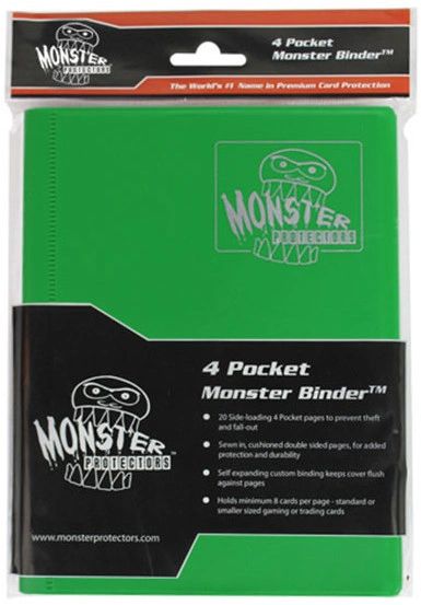 Monster Protectors - 4-Pocket Binder - Matte Emerald Green