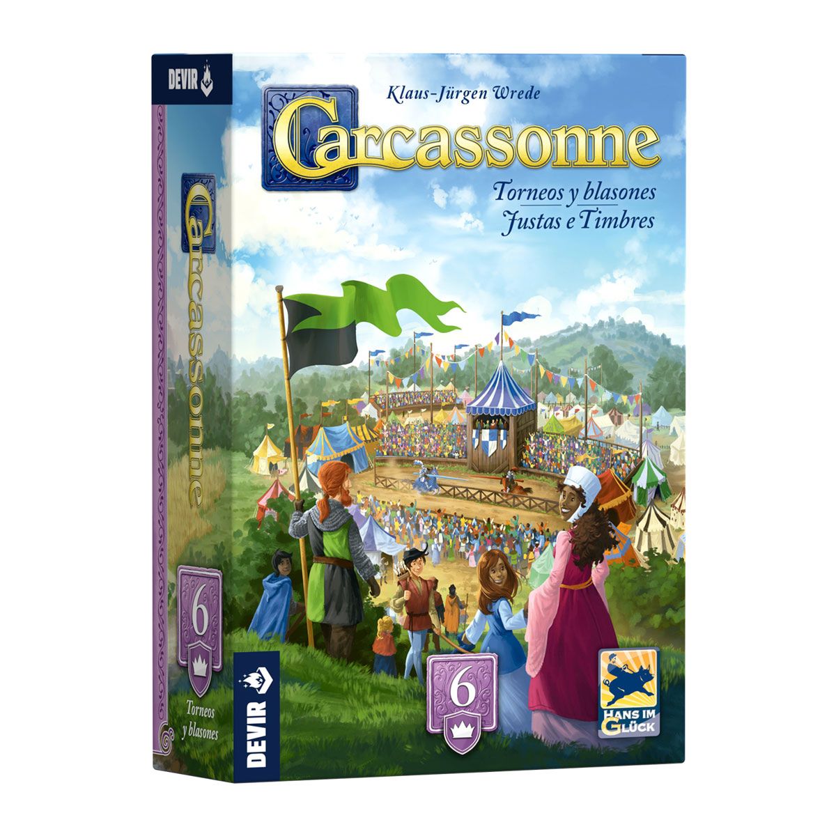 Carcassonne torneos y blasones