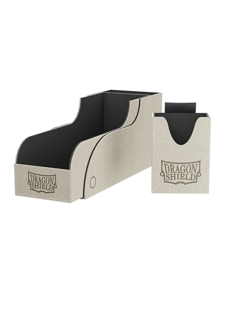 Dragon Shield: Deckbox Nest+ 300- Light Grey/Black