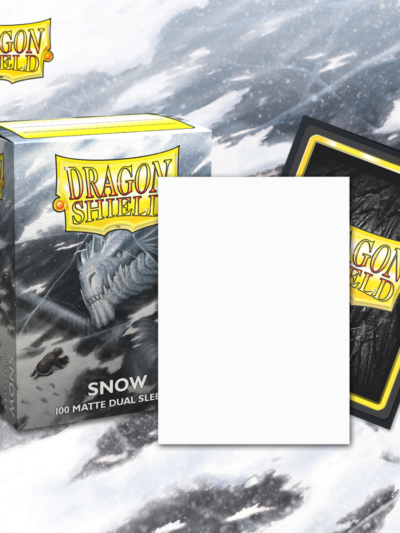 Dragon Shield Sleeves: Standard DUAL - Matte Snow 'Nirin' (100 ct.)
