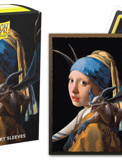 Dragon Shield Sleeves: Standard Brushed 'Girl with a Pearl Earring' Art (100ct)