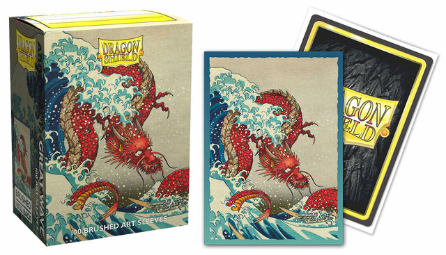 Dragon Shield Sleeves: Standard Brushed 'The Great Wave' Art (100ct)