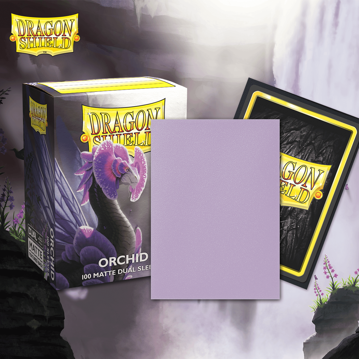 Dragon Shield Sleeves: Standard DUAL- Matte Orchid 'Emme' (100 ct.)