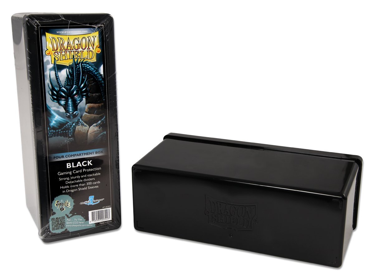 DS - Dragon Shield Four Compartment Box - Black