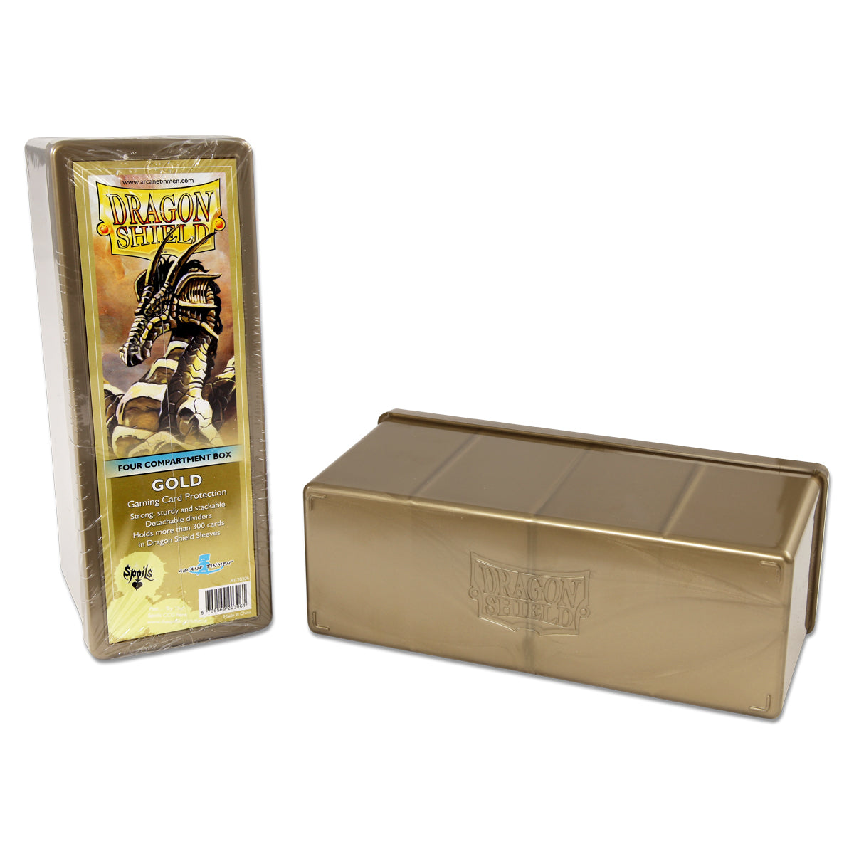 DS - Dragon Shield Four Compartment Box - Gold