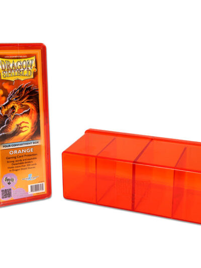 DS - Dragon Shield Four Compartment Box - Orange