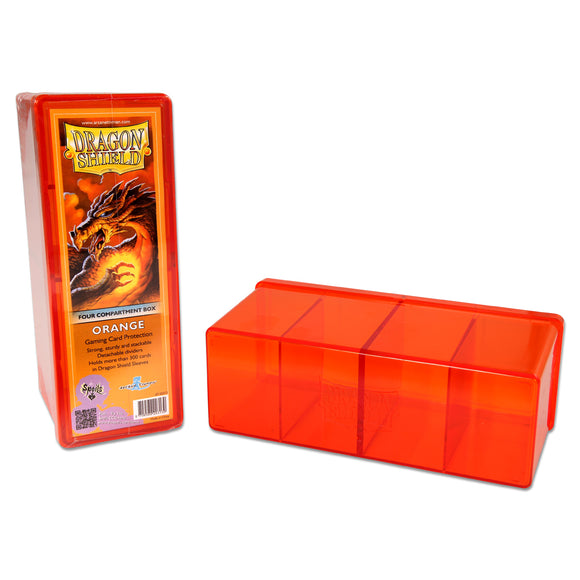 DS - Dragon Shield Four Compartment Box - Orange