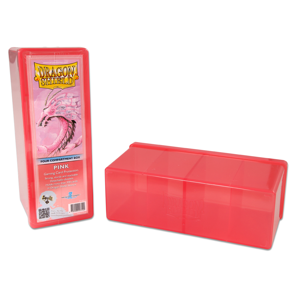 DS - Dragon Shield Four Compartment Box - Pink