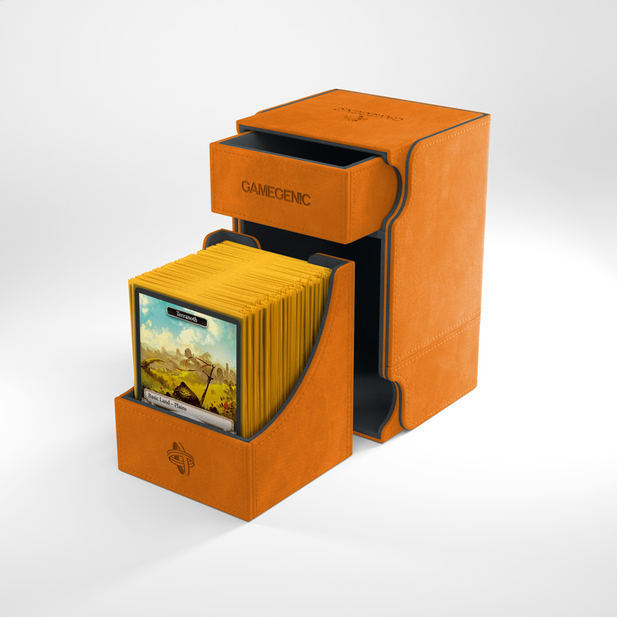 GameGenic: Deckbox: Watchtower 100+ Convertible Orange